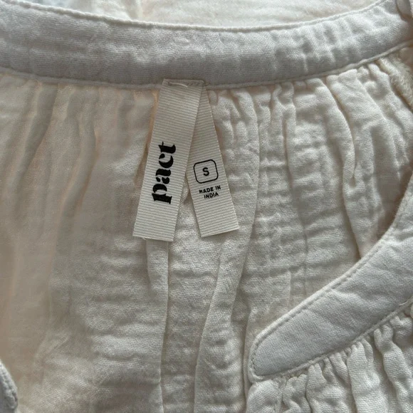 Pact Coastal Double Gauze Dress - S - Picture 4 of 4